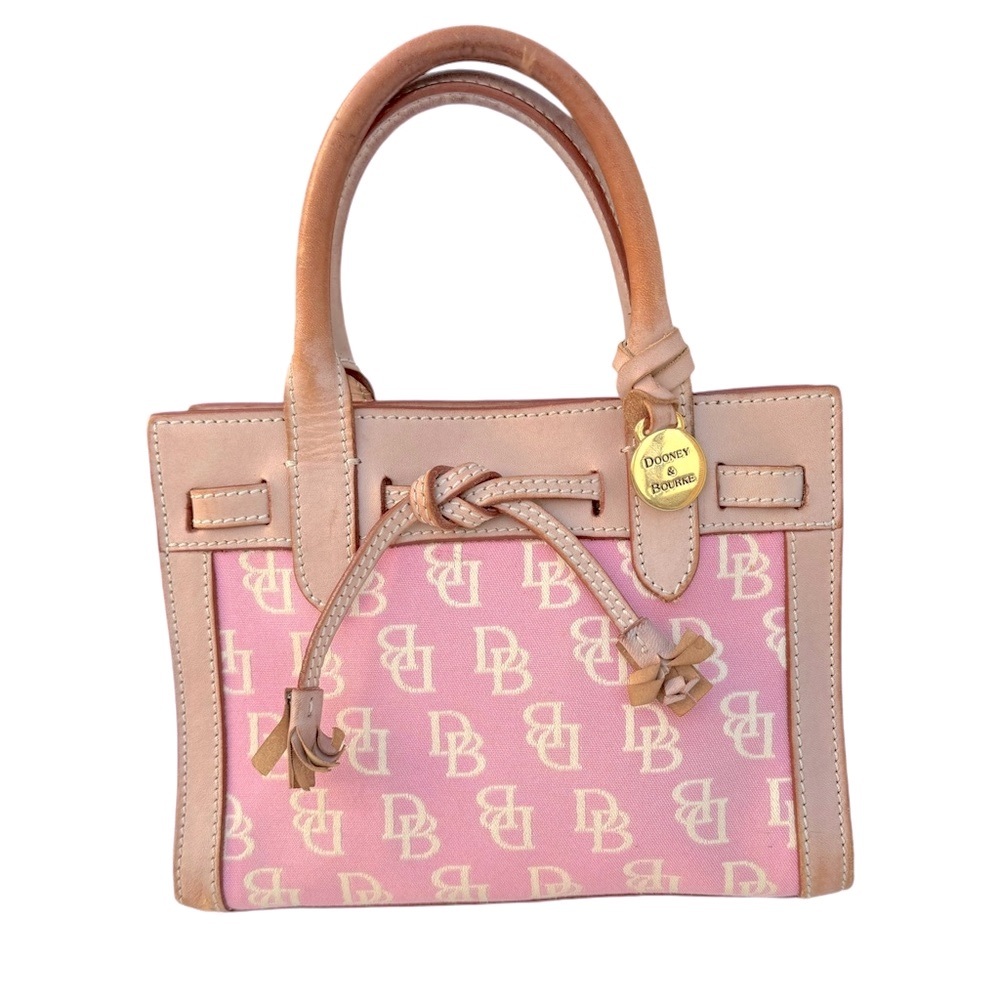 Dooney & Bourke Alto Vintage Mini Bag Signature Pink Handbag